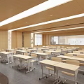 School recording and broadcasting classroom recording and broadcasting room classroom 3d model