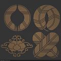 Intricate Carved Decorative Patterns With Geometric Floral And Circular Designs