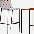 Modern Bar Stools with Various Designs Metal Legs and Comfortable Seats