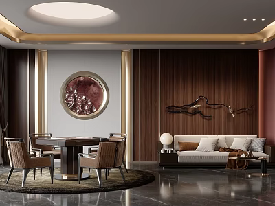 New Chinese Chess Room 3d model