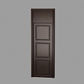 New Chinese Style Door Wooden Door 3d model