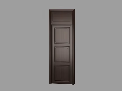 New Chinese Style Door Wooden Door 3d model