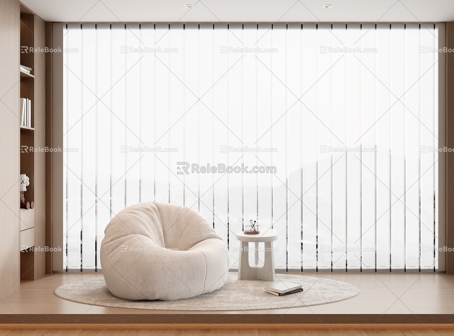 Modern Curtains 3d model