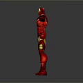 Iron Man Armor Figure In Red And Gold With Arms Outstretched Standing Pose