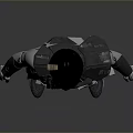 Sci Fi Warrior Character With Tactical Armor Helmet And Sword Design