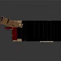 Classic Red Accordion With Black Bellows Brass Keys And Decorative Details