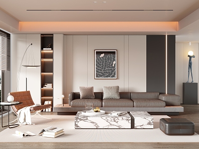 modern living room model