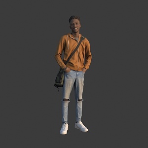 African Young Men 3d model