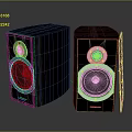 High Quality Modern Black Wooden Speakers With Dual Speaker Drivers And Sleek Design