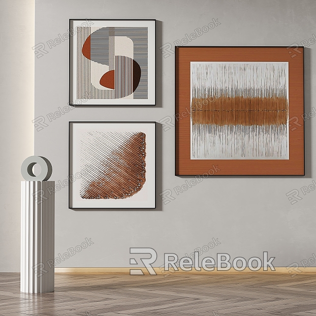 Modern abstract painting simple abstract decorative painting model