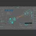 Computer Aided 3D Modeling of Arc Reactor Mechanical Structure with Technical Interface 3d model