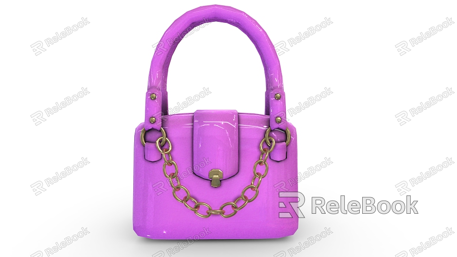 Handbag Women's Chain Decoration Pink Handbag Women's Bag Platinum Bag Cartoon Handbag model