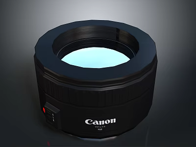 Canon RF 50mm F1.8 STM Black Camera Lens With Compact Design And STM Motor 3d model