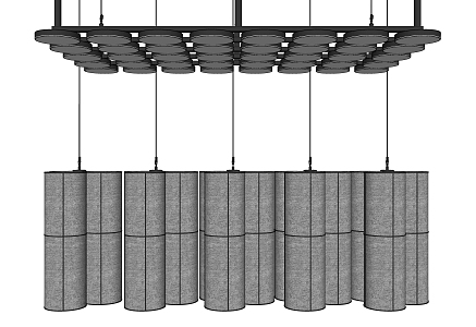 Modern chandelier 3d model