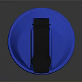 Shaker Bottle With Black Body And Blue Lid And Growth Supplements Text