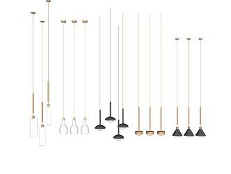 Modern chandelier 3d model