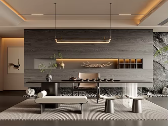 Modern Tea Room 3d model