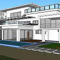 Modern Detached Villa With Swimming Pool Large Windows And Terrace