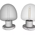 Modern Table Lamps With Transparent Glass Shades And Gold Marble Bases