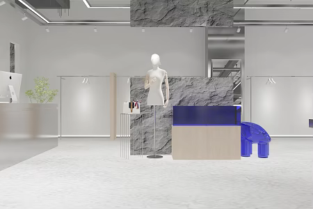 Clothing Exhibition Hall Design Women's Clothing Exhibition Hall Simple 3d model