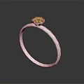 Shiny Silver Ring with Pink Gemstone Minimalist Design Elegant Accessory for Daily Wear
