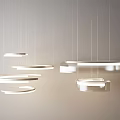 Modern chandelier combination 3d model