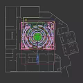 Luxurious Modern Hotel Lobby With Grand Circular Chandelier And Ambient Lighting