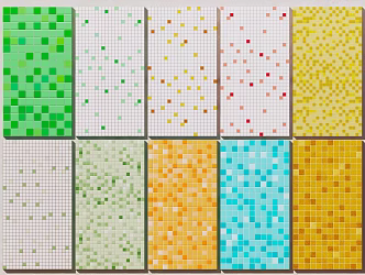 mosaic tile color mosaic misspelling tile small tile 3d model