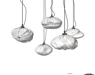 Modern chandelier 3d model