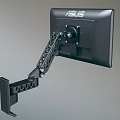 Sturdy Iron Art Monitor Bracket Supporting ASUS Computer Display Securely