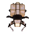 Smart Machine Featuring Beetle Like Design And Multiple Mechanical Legs 3d model