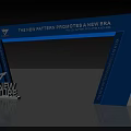 Blue Exhibition Archway With New Pattern Promotes New Era Structure Design 3d model