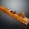 Antique Wooden Hand Plane With Smooth Surface And Traditional Design