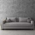 modern double sofa 3d model