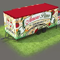 Amore Pizza Food Truck By Fast Fresh Food With Pizza Menu Chalkboard Sign On Grass