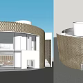 Modern Library Architecture Library 3d model