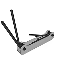 Stainless Steel Furniture Handle With Silver Metal Body And Black Ergonomic Grip
