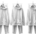 Fashionable Yellow Pink Blue CELINE Embroidered Hoodie and Pants Clothing Sets