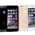 Apple iPhone 6 Series Smartphones in Black Gold Silver White with Apps on Screen
