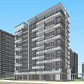 Style high-rise 3d model