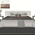 Double bed 3d model