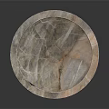 Elegant Marble Bowl With Pedestal Base And Natural Texture For Home Living Essentials