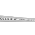 White Decorative Coving With Rounded Bead Design For Interior Ceiling Decoration 3d model