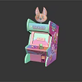 Modern game machine children game machine cartoon game machine large game machine 3d model