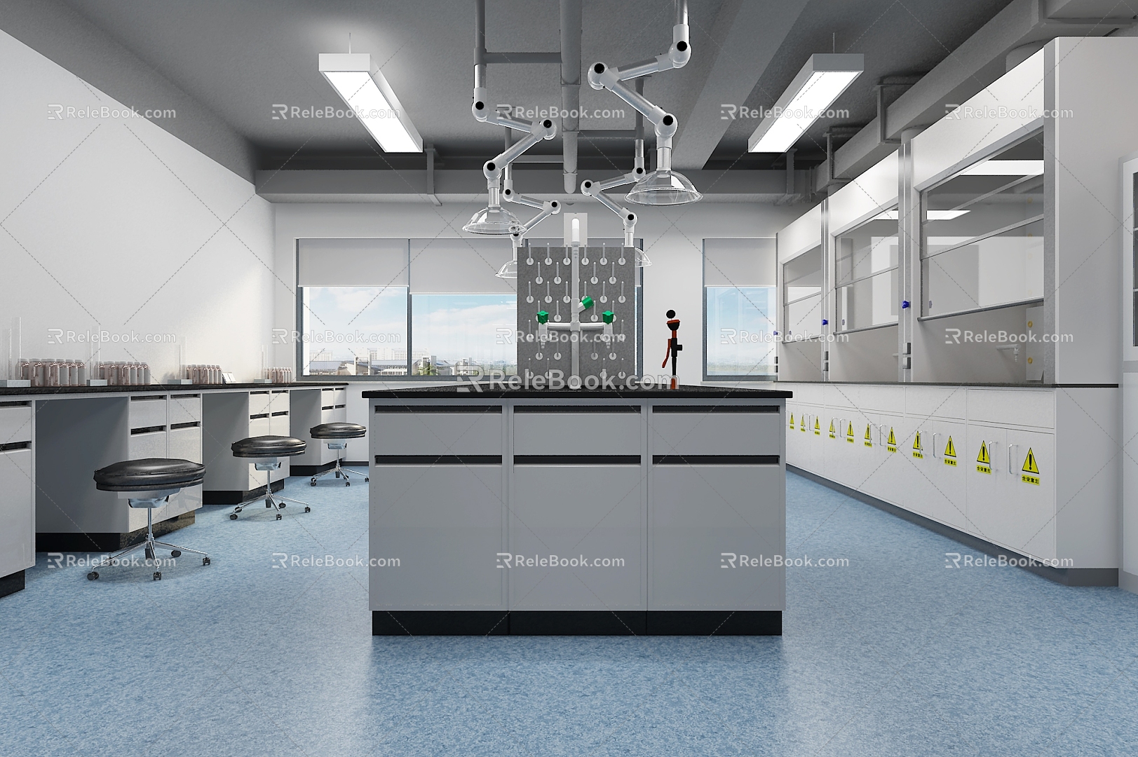 Modern Laboratory 3d model