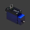 Industrial Equipment Featuring Black Blue Casing Compact Design Metal Connector And Digital