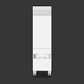 White Electrical Switch Panel With Black Control Button And Single Unit Design
