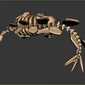 Stegosaurus Skeletal Organ Model With Dorsal Plates And Tail Spikes Structure
