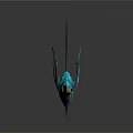 Iridescent Green And Blue Aquatic Animal With Streamlined Body Long Snout Shiny Fins