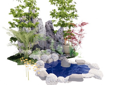 rockery pool model